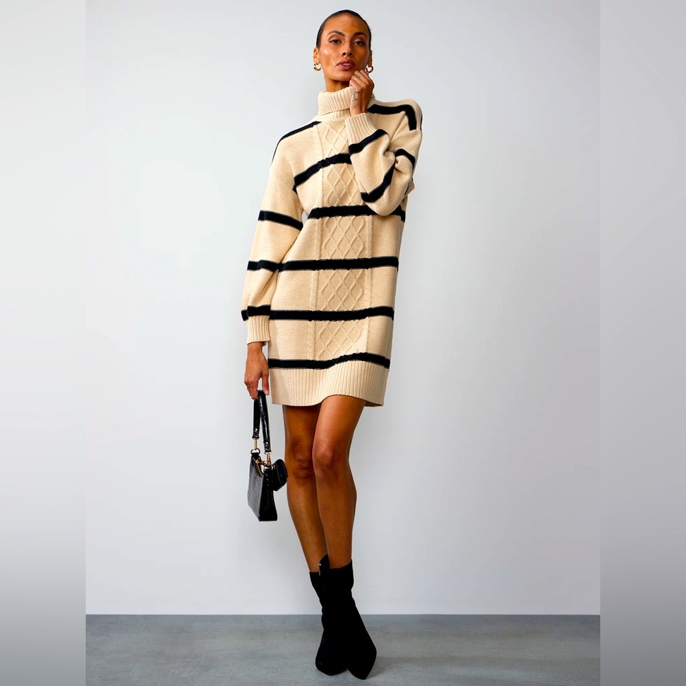 NY&C Stripe Sweater Dress